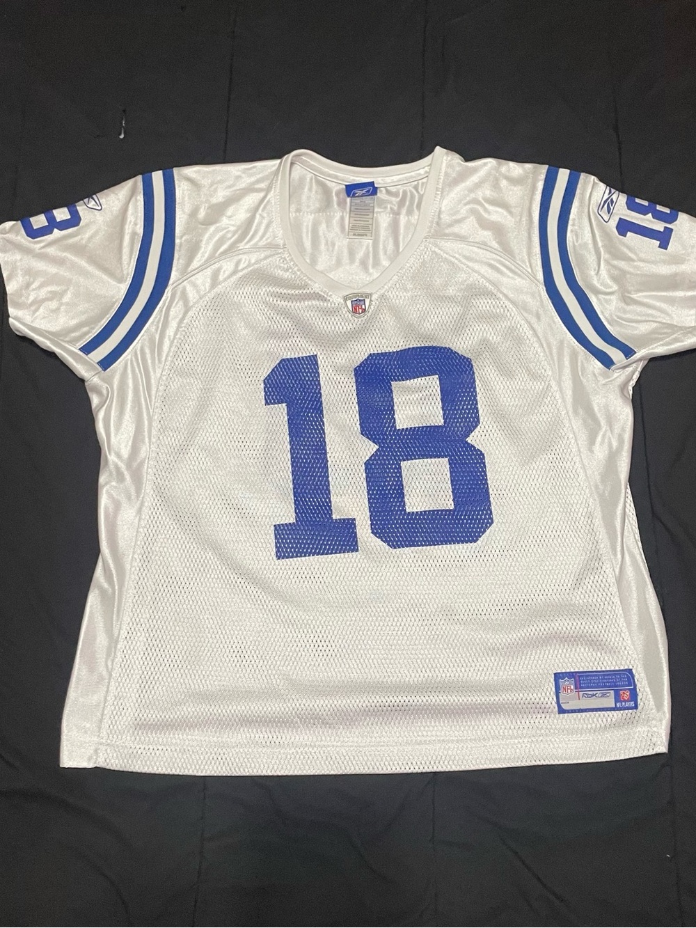Reebok Indianapolis Colts Peyton Manning #18 White Mesh Size 2XL or XXL Jersey